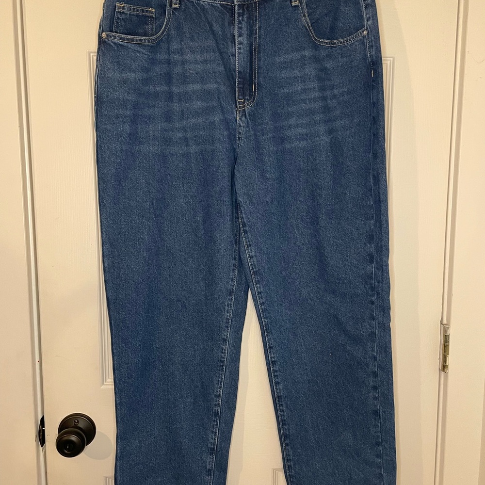 SHEIN Classic Blue Denim mom Jeans